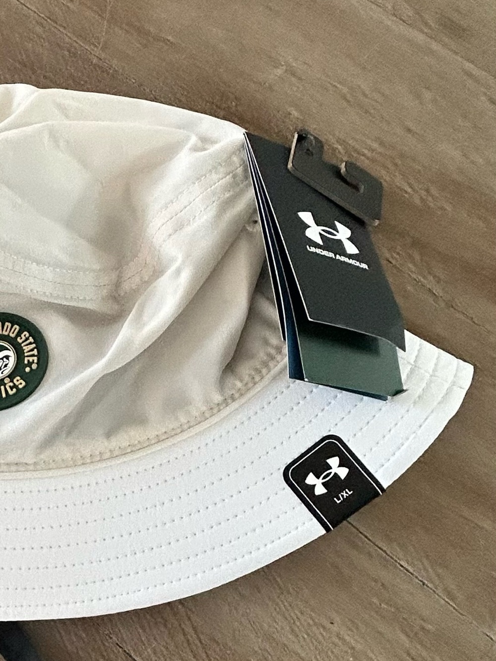 Under Armour Cream and White Colorado State Athletics Bucket Hat
